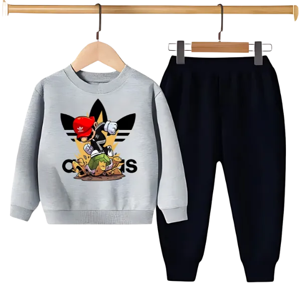 ADIDAS PRINTED SWEATSHIRT SET