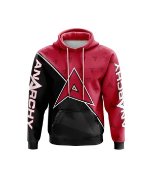 Anarchy Fleece Hoodie - Black/Red