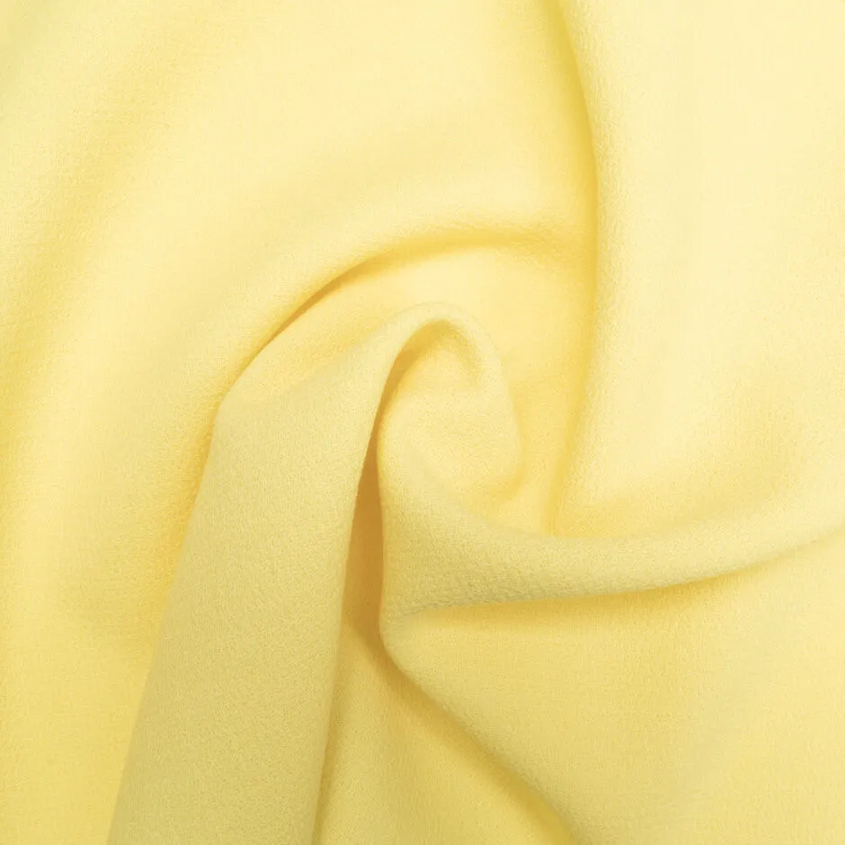 Buttercup Yellow Double Wool Crêpe