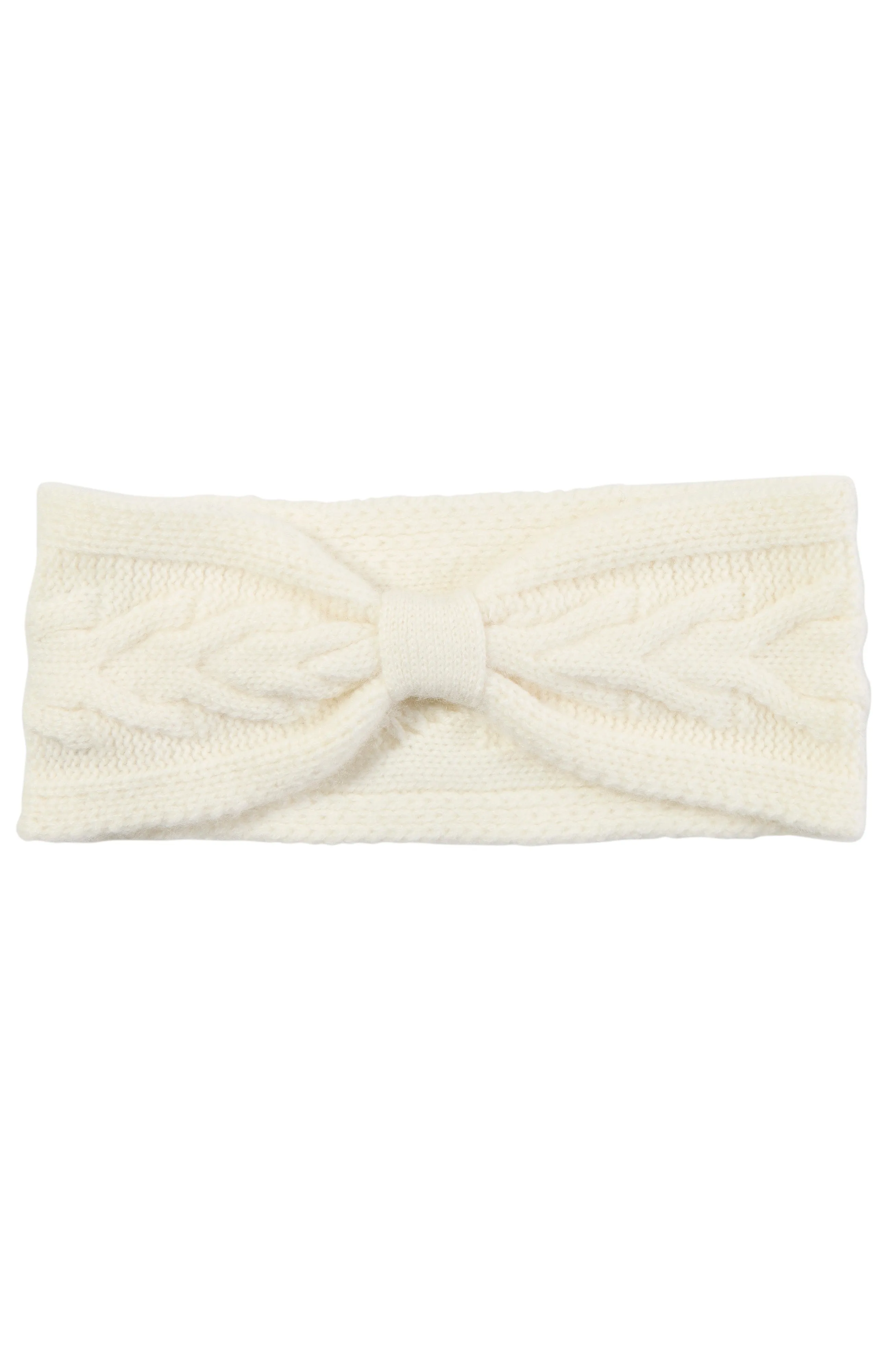 CASHMERE CABLE KNIT HEADBAND