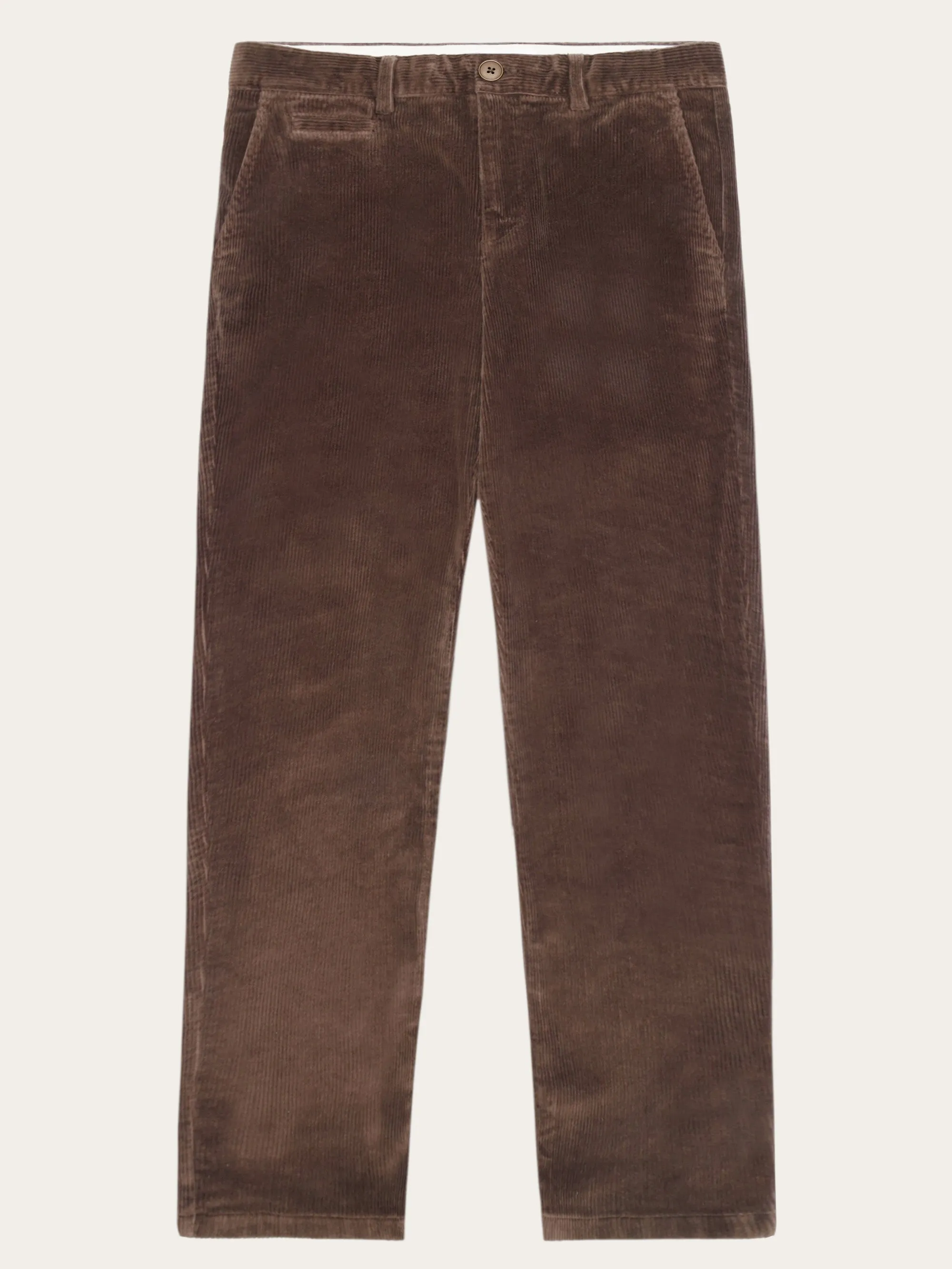 CHUCK regular 8-wales corduroy chino pants - Demitasse (brown)