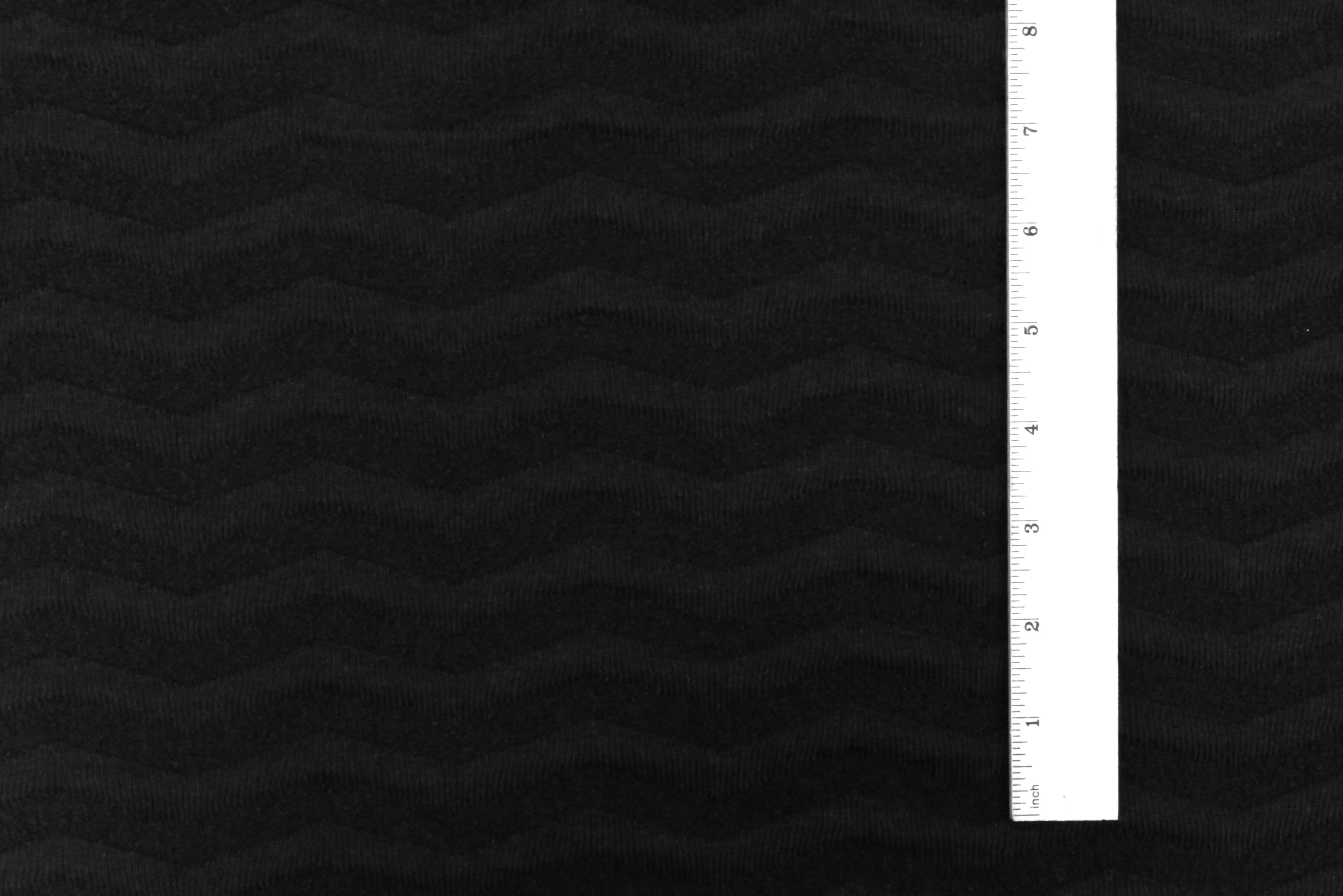 Classic Black Chevron Terry Jacquard Stretch Double Knit Fabric