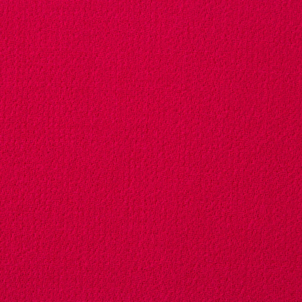 Deep Pink Double Wool Crêpe