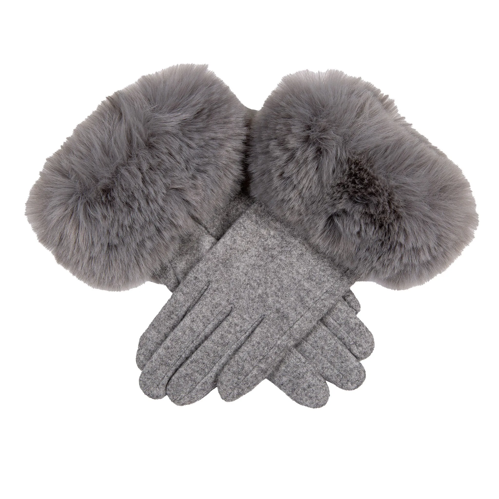 Dents Faux Fur Gloves