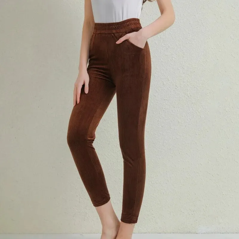 Elise - Women's Corduroy Warm Pants