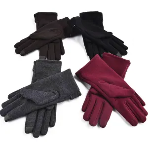 FAUX FUR-LINED GLOVES