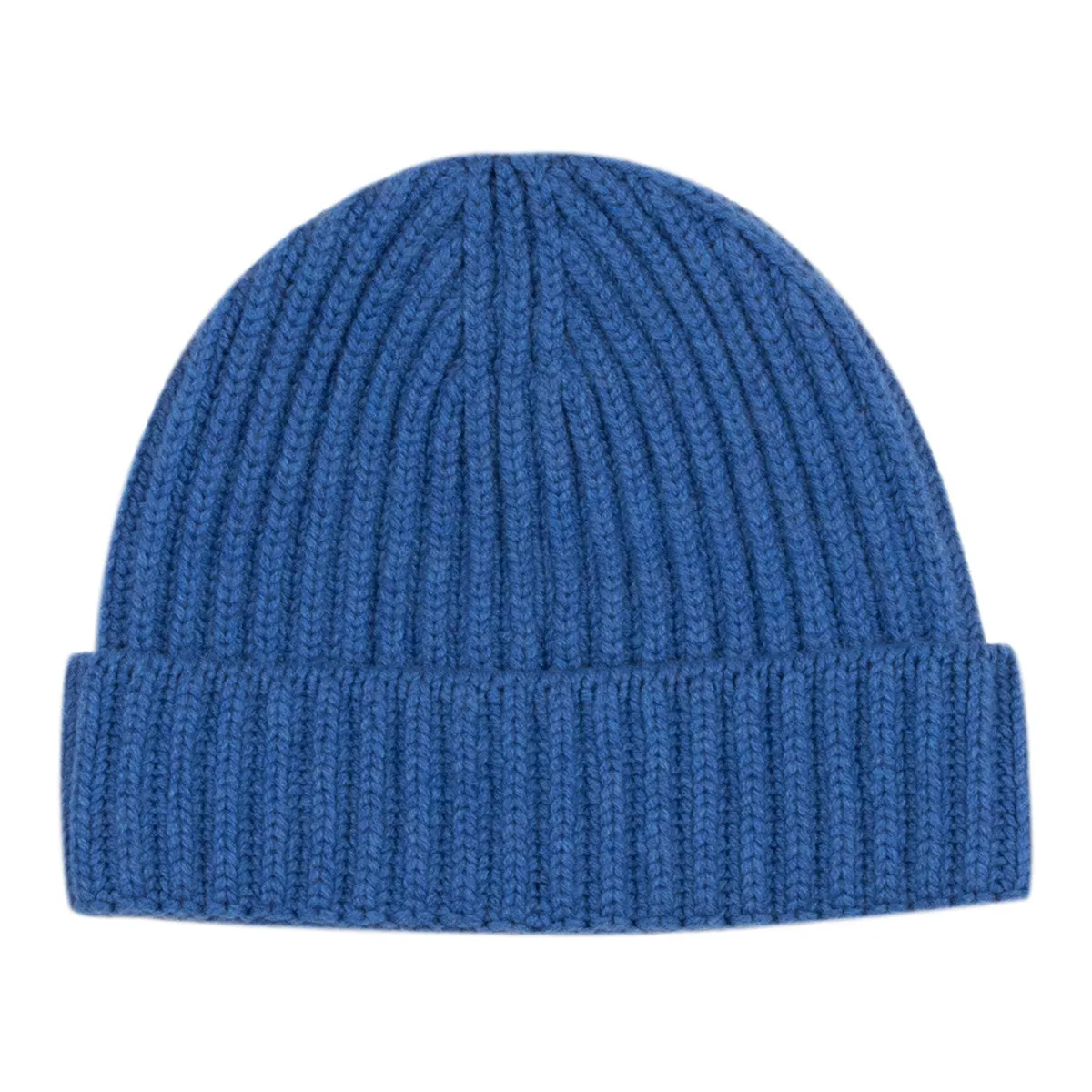 Fisherman Knit 8ply Cashmere Hat - Coast