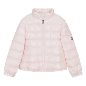 Girls Moncler Pink Aminia Down Puffer Jacket