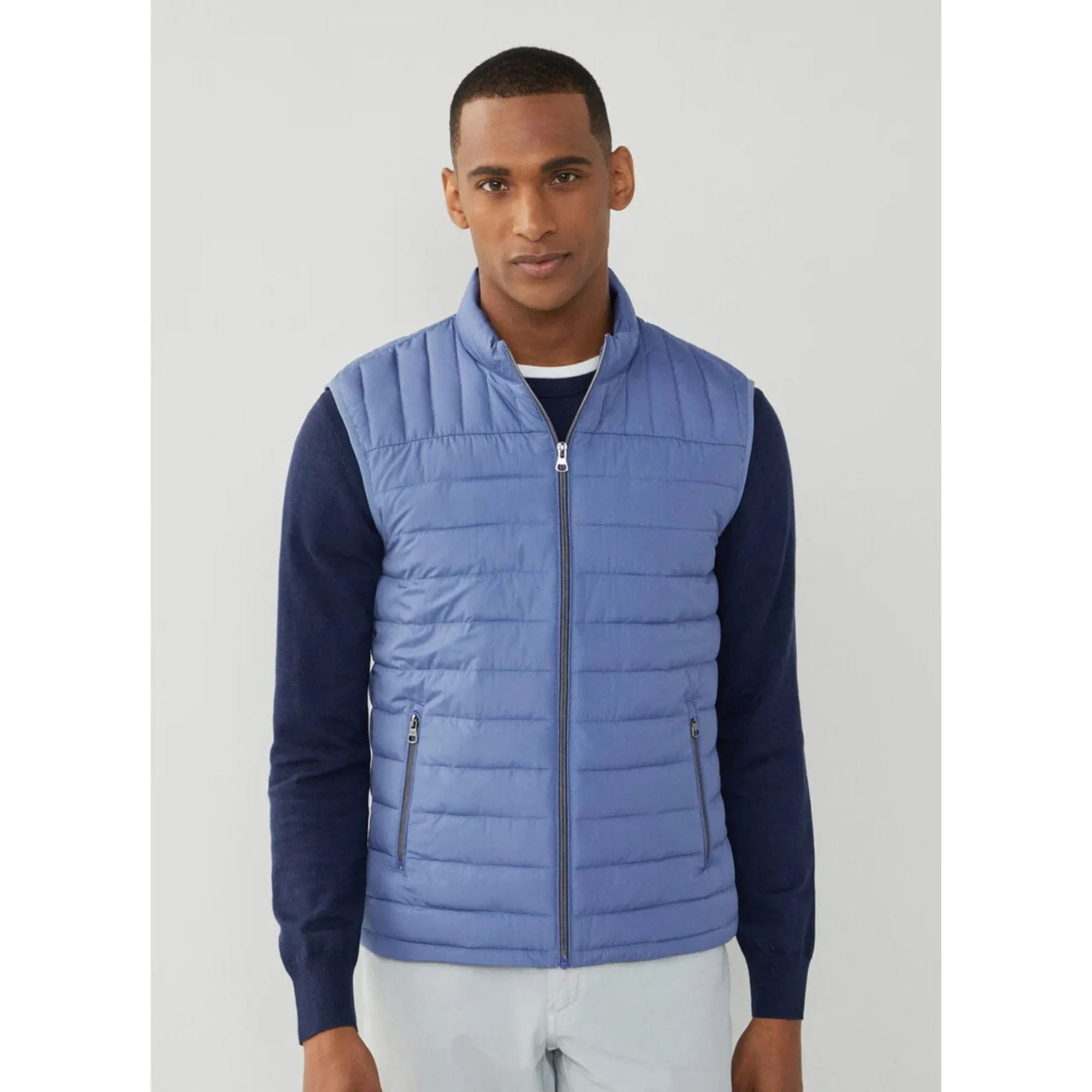 Hackett Ultra Lightweight Gilet in Avio Blue