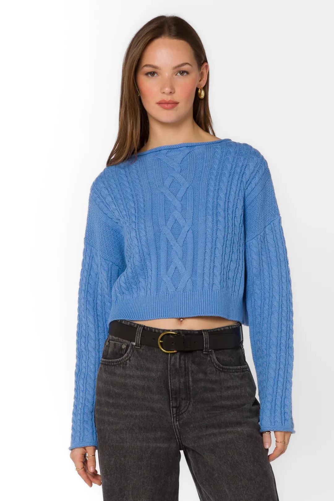 Jannevie Cable Knit Sweater