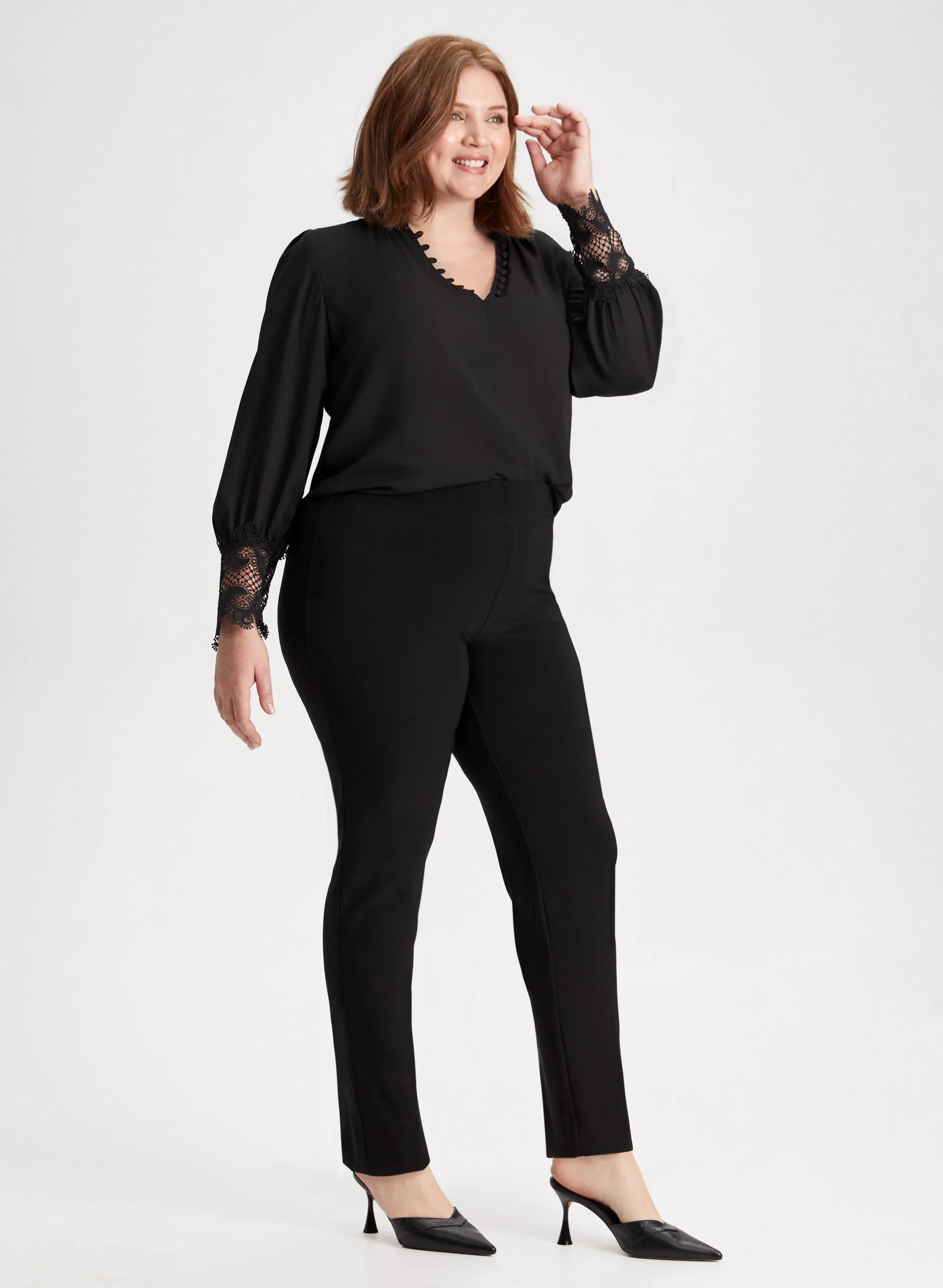 Joseph Ribkoff - Pull-On Slim Leg Pants