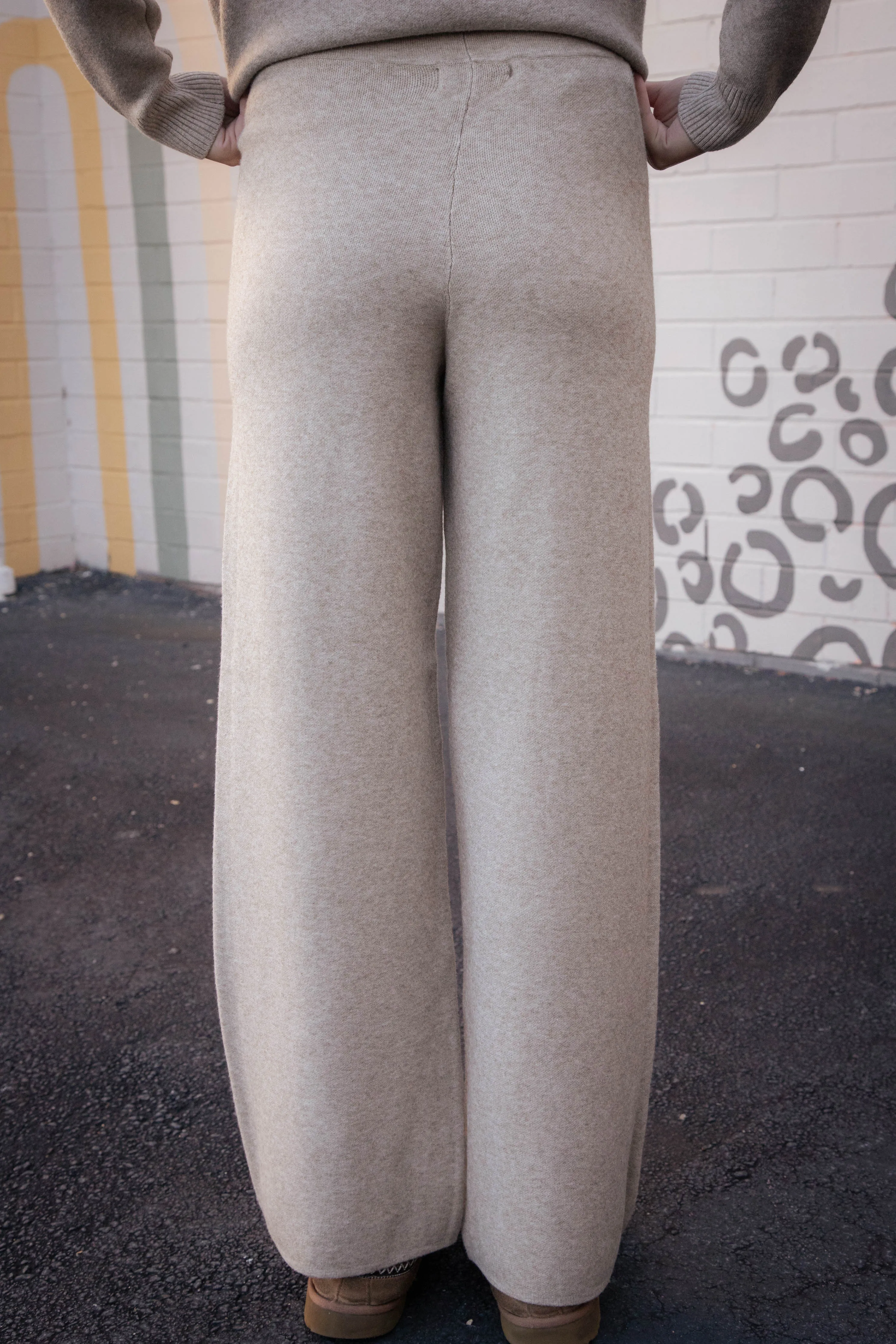 Kelsie Knit Pants, Stone | Sadie & Sage