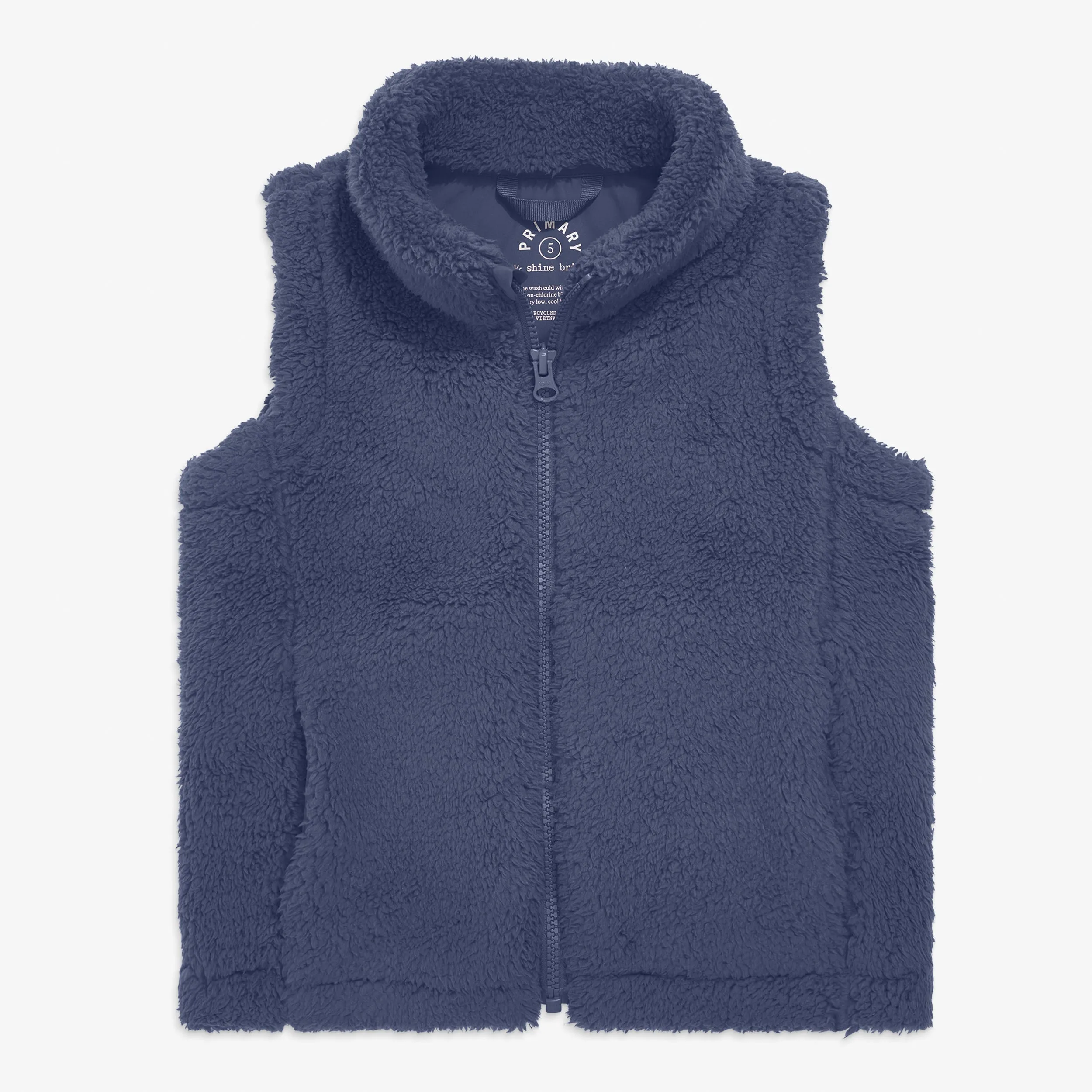 Kids teddy fleece vest