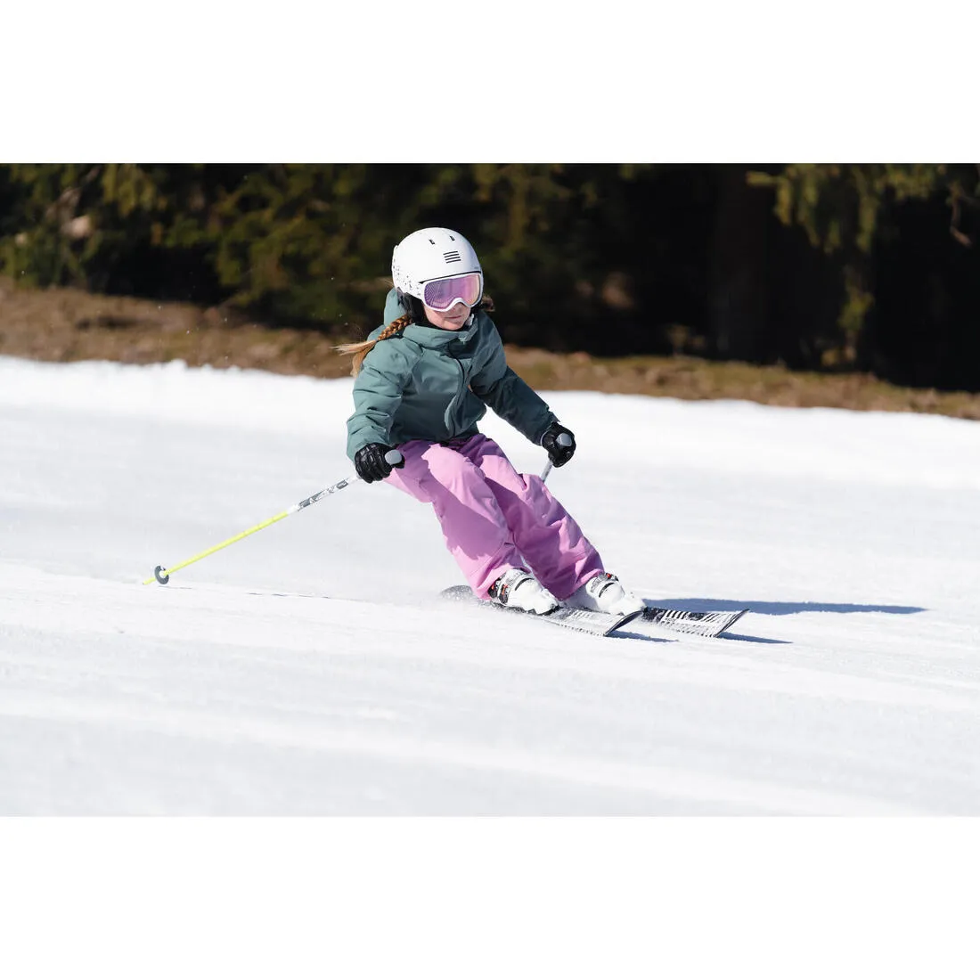 KIDS’ WARM AND WATERPROOF SKI TROUSERS  - 500 PNF