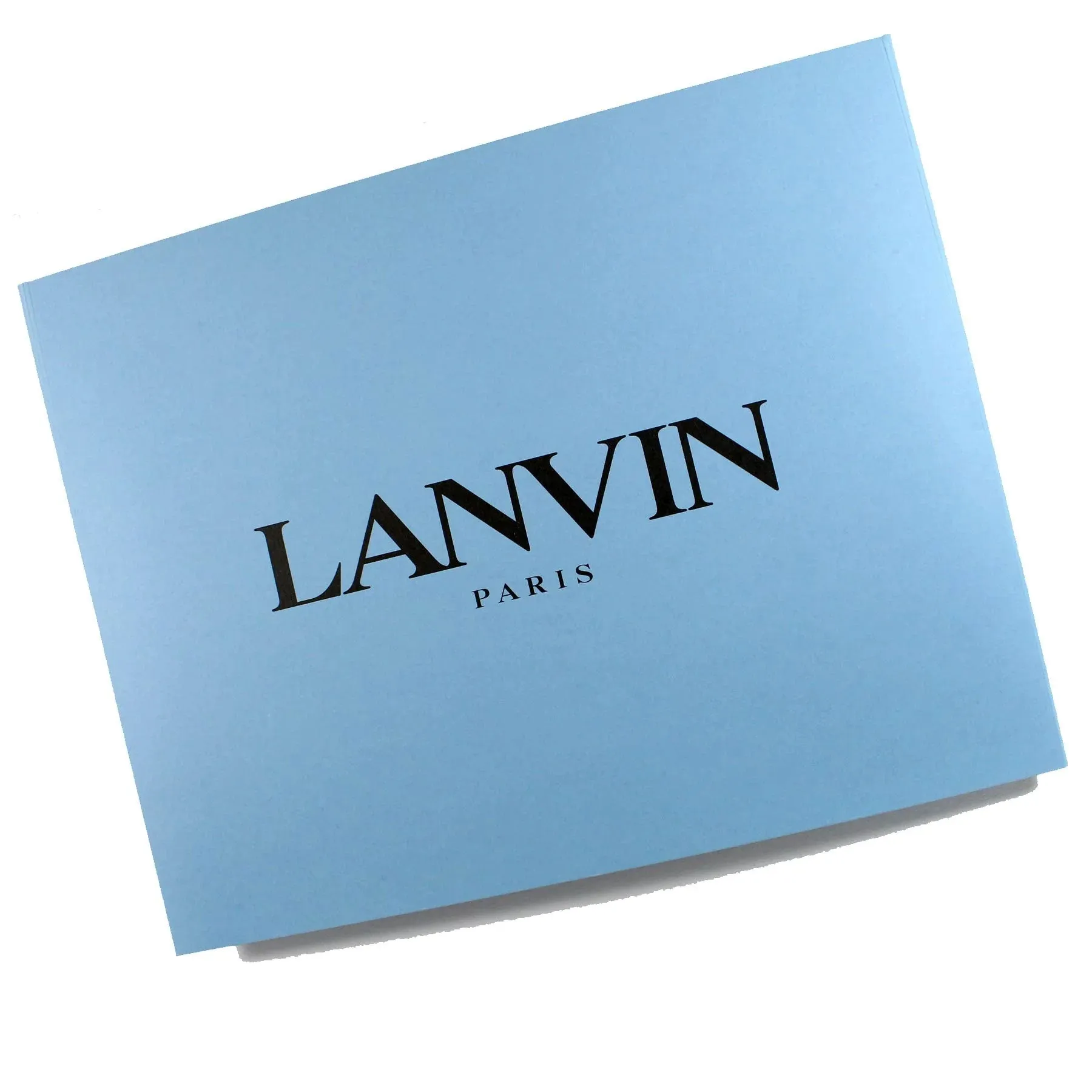 Lanvin Scarf Blue Gray 22 Rue du Faubourg Saint-Honoré Design - Extra Large Square Shawl