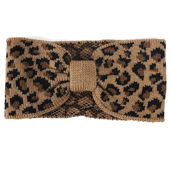 Leopard Print Winter Headband