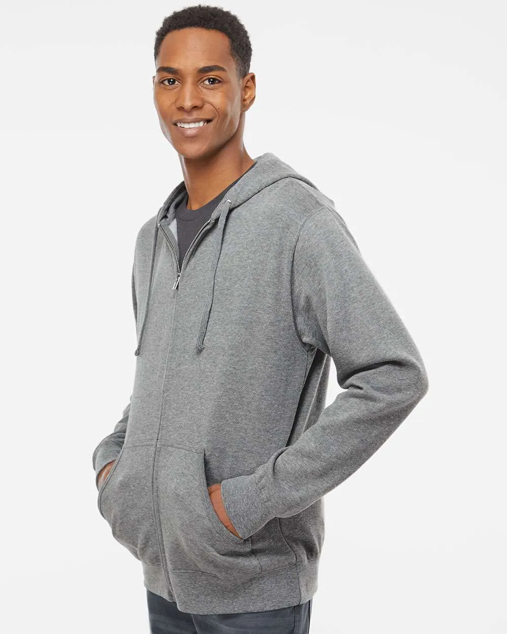 Lightweight Zip Hooded Sweatshirt