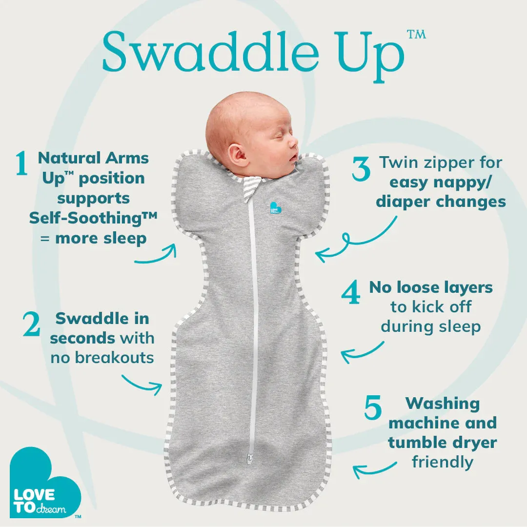 Love To Dream Swaddle Up Warm 2.5 TOG - Dusty Blue Silly Goose