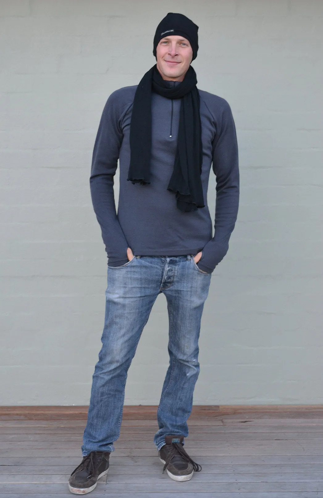 Men's Lightweight Scarf - Merino/Tencel