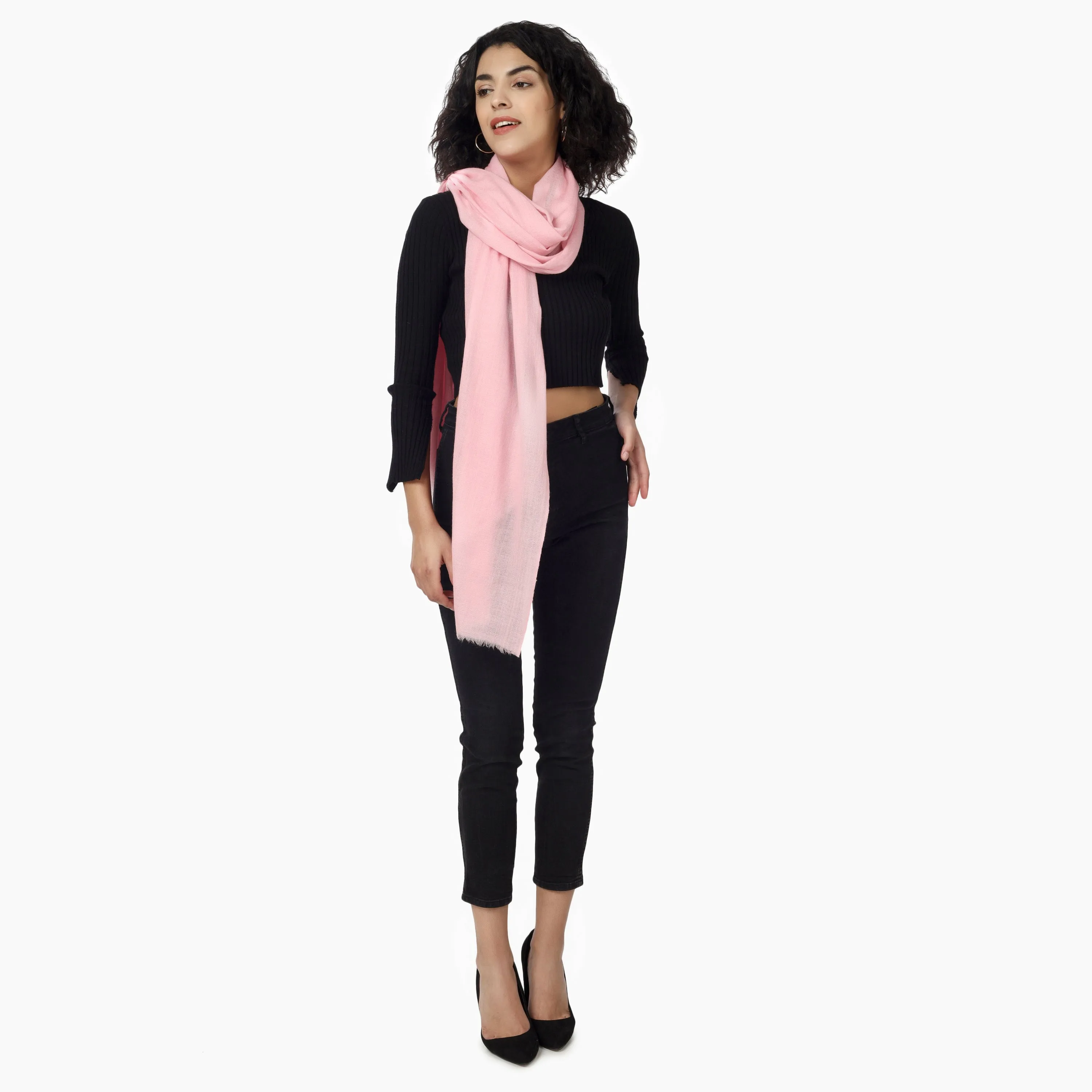 Merino Wool Scarf (Pink)