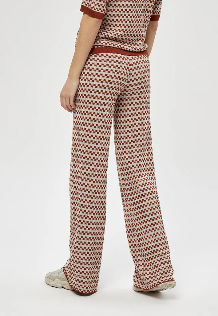 MSMorrigan Knit Pants - Desert Sand Checked