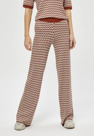 MSMorrigan Knit Pants - Desert Sand Checked