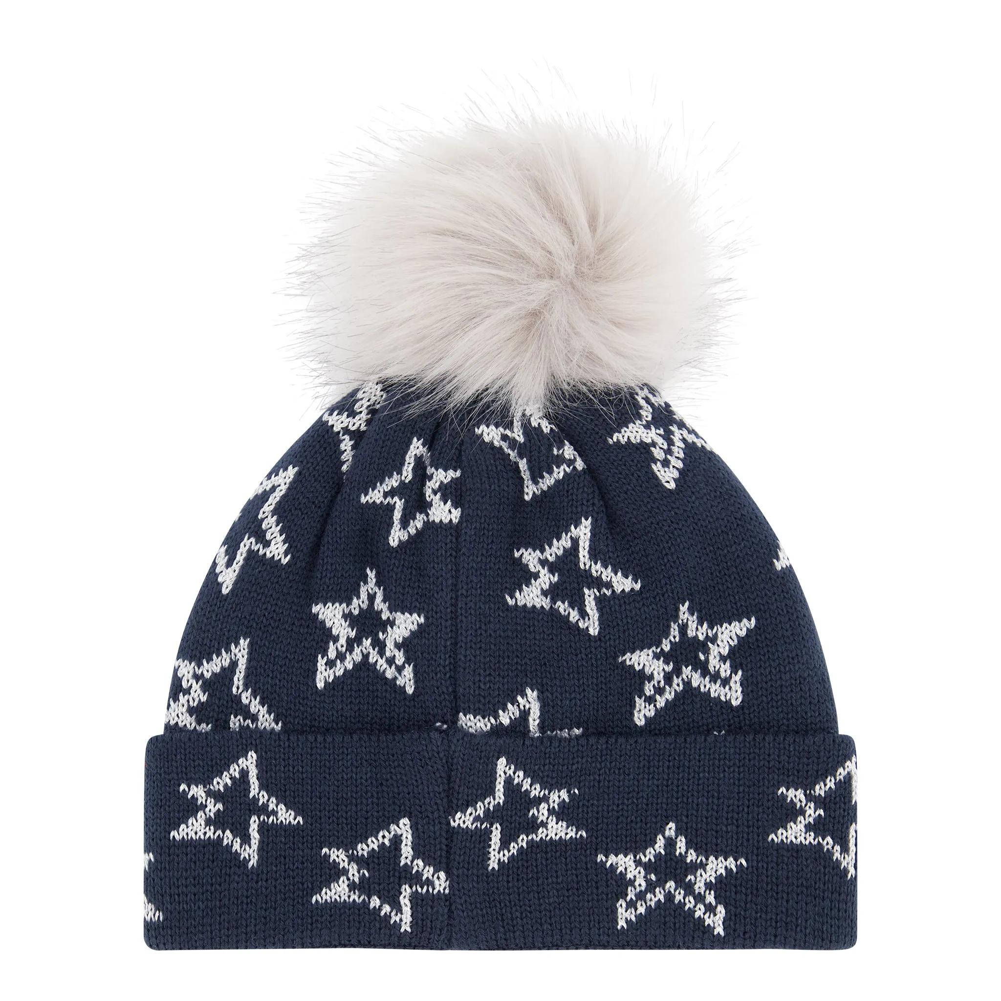 Navy Star Hat & Glove Set