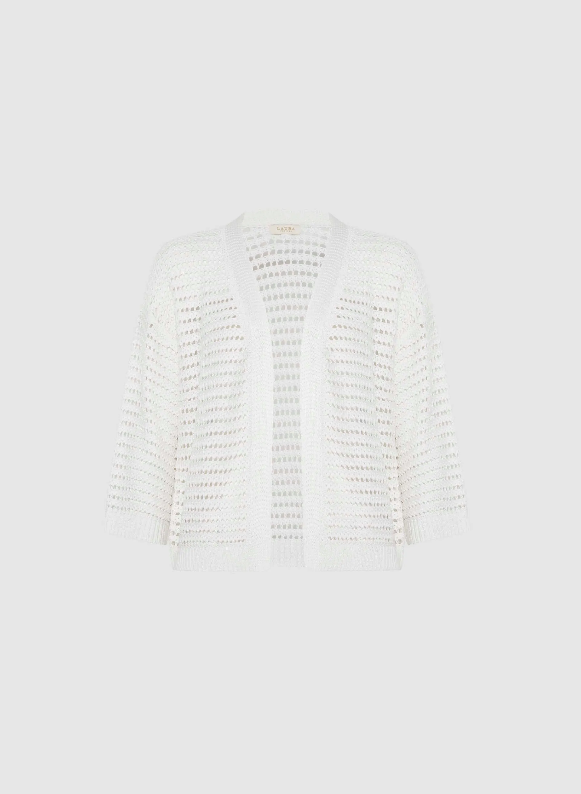 Open Front Knitted Cardigan