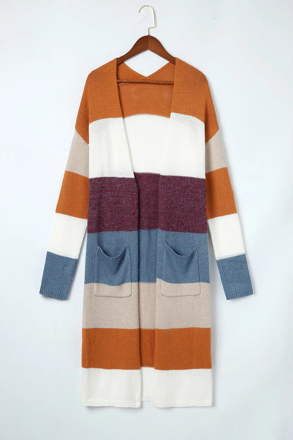 Open Front Long Knit Cardigan