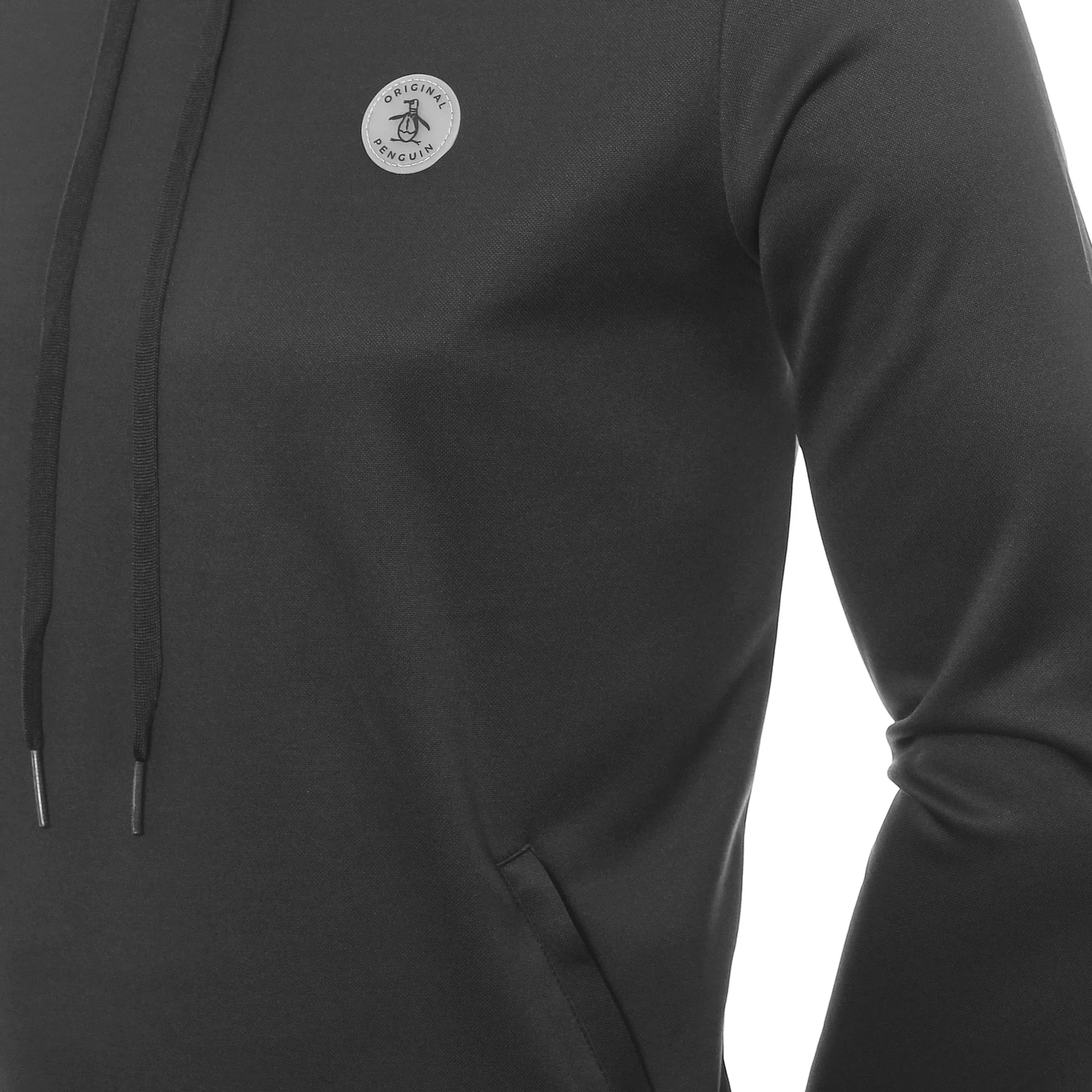 Original Penguin Mens Golf Performance Hoodie Pullover - CAVIAR