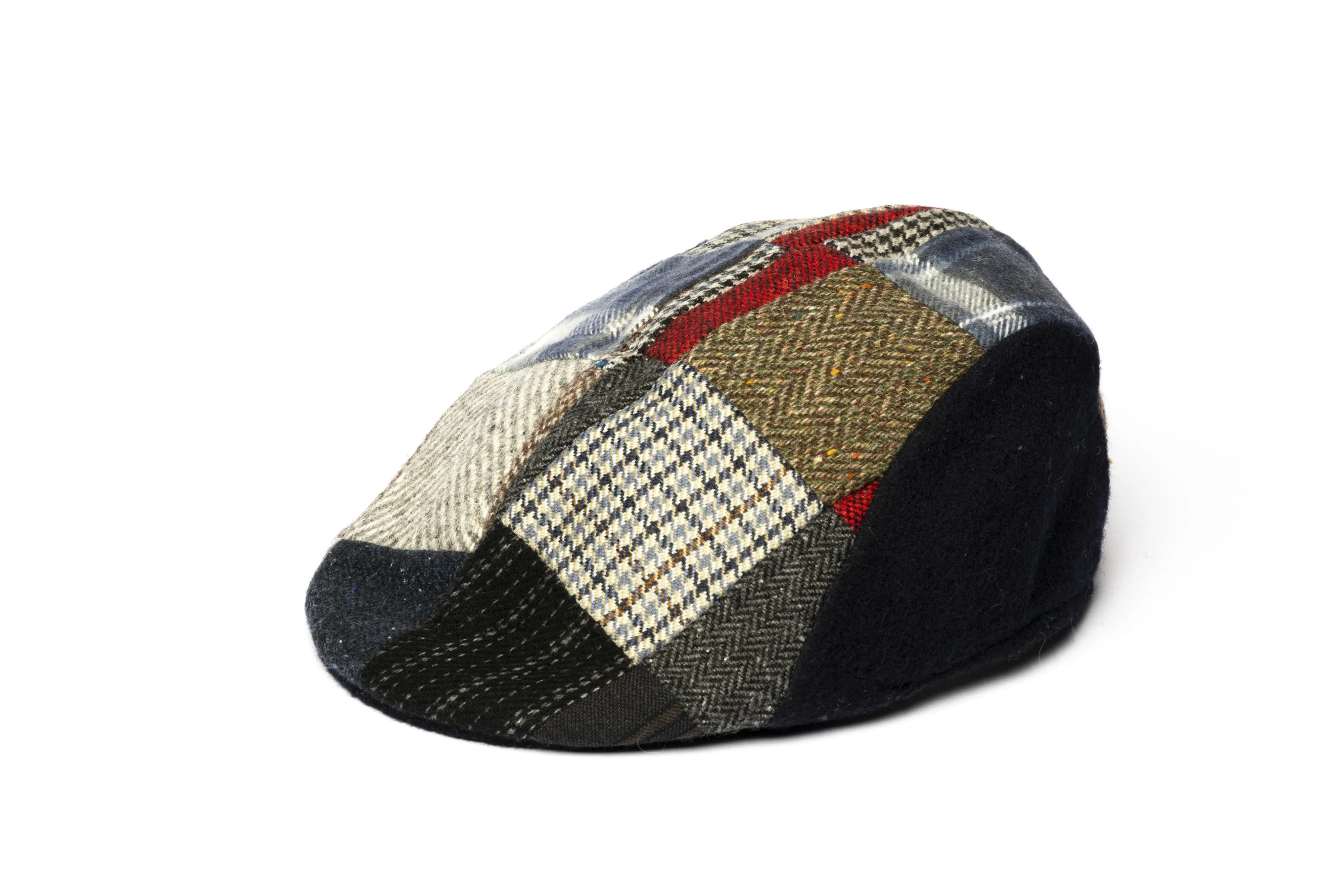 Patchwork Wool Flat Cap " Classic"