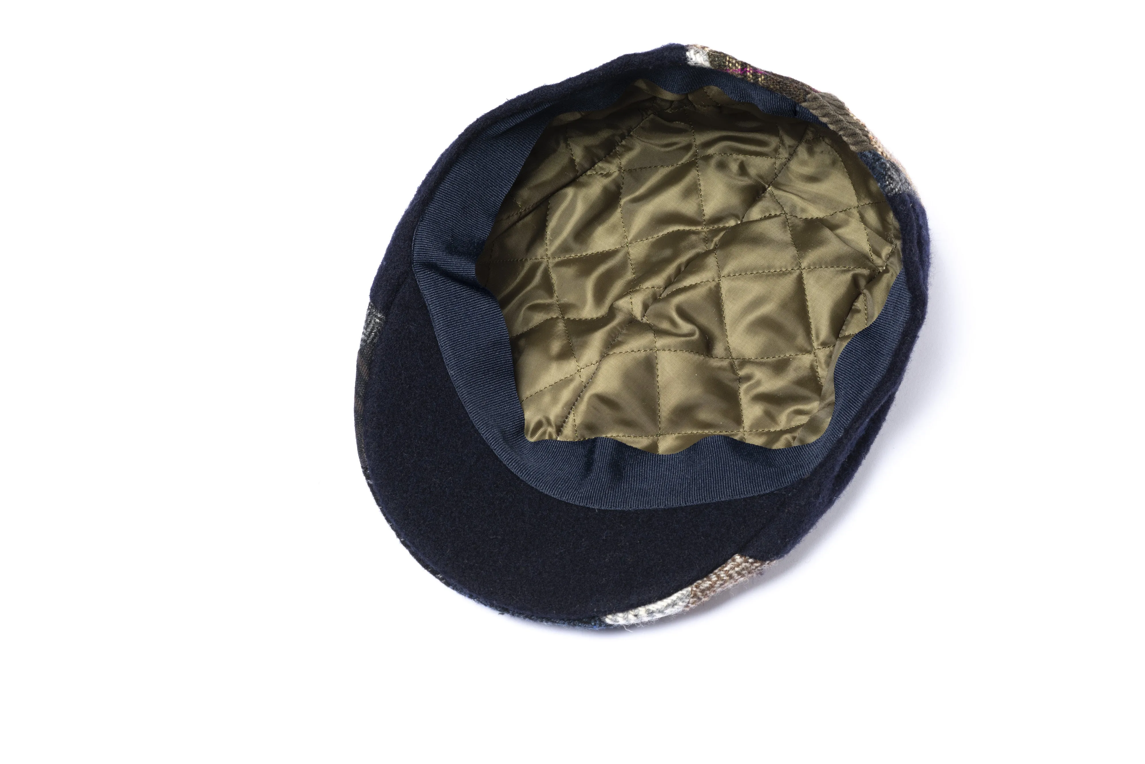 Patchwork Wool Flat Cap " Classic"