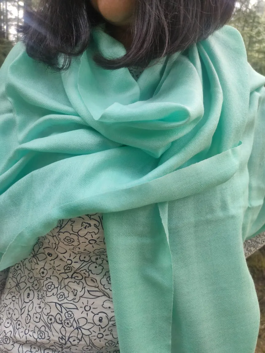 Silk wool scarf