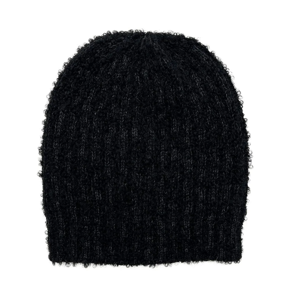 SLATE   SALT Loop Knit Alpaca Beanie Black