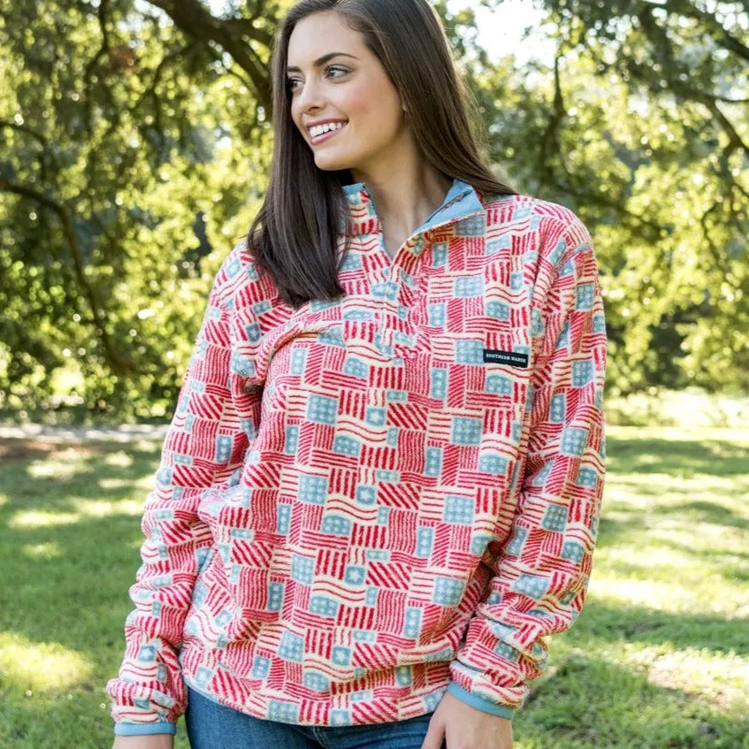 Star-Spangled Fleece Pullover