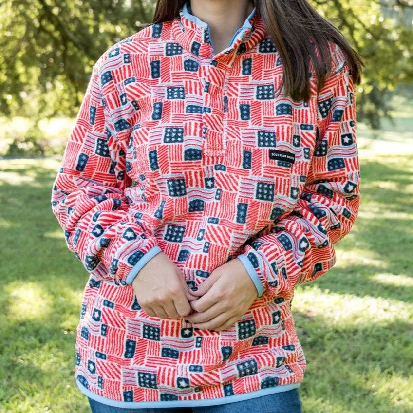 Star-Spangled Fleece Pullover