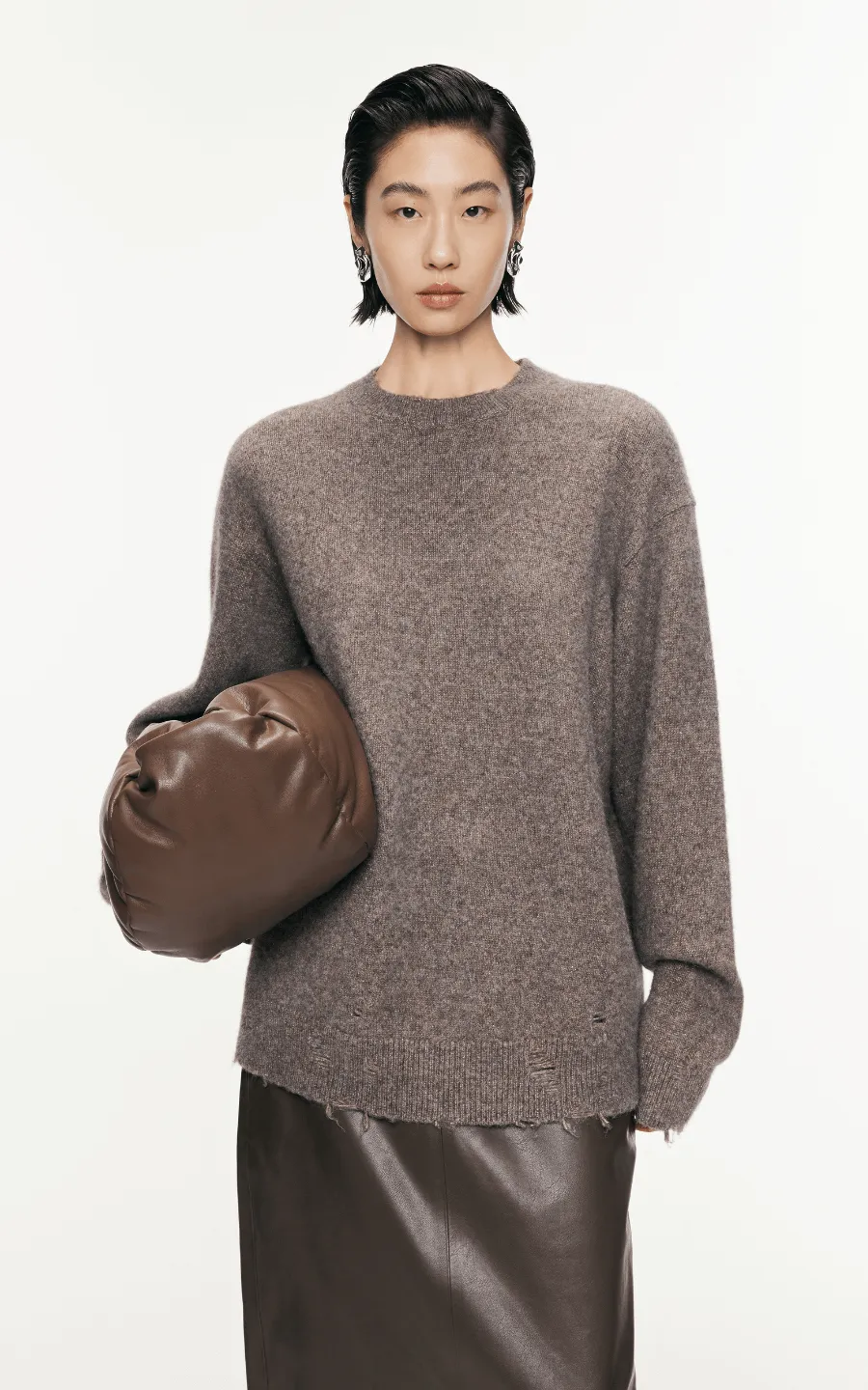 Sweater / JNBY Relaxed Metallic-Threading Sweater