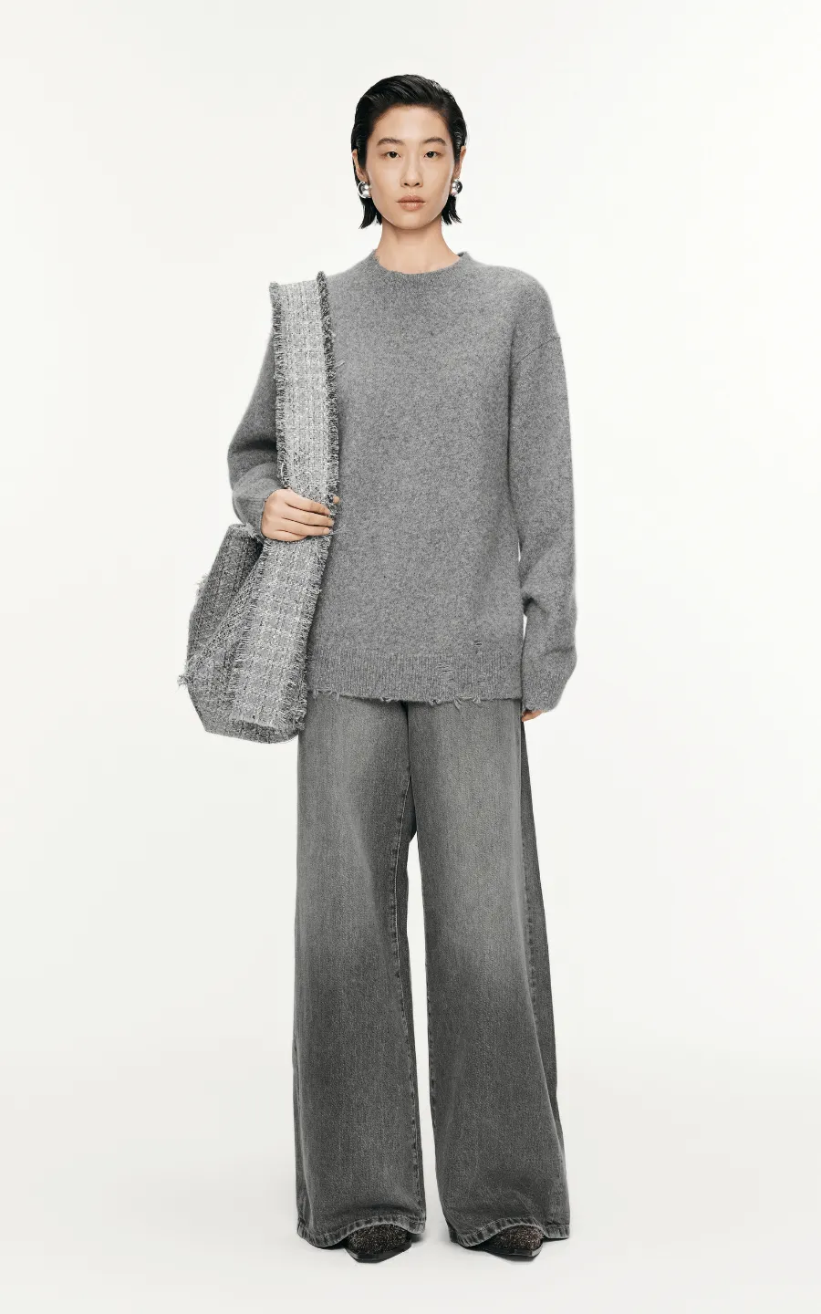 Sweater / JNBY Relaxed Metallic-Threading Sweater