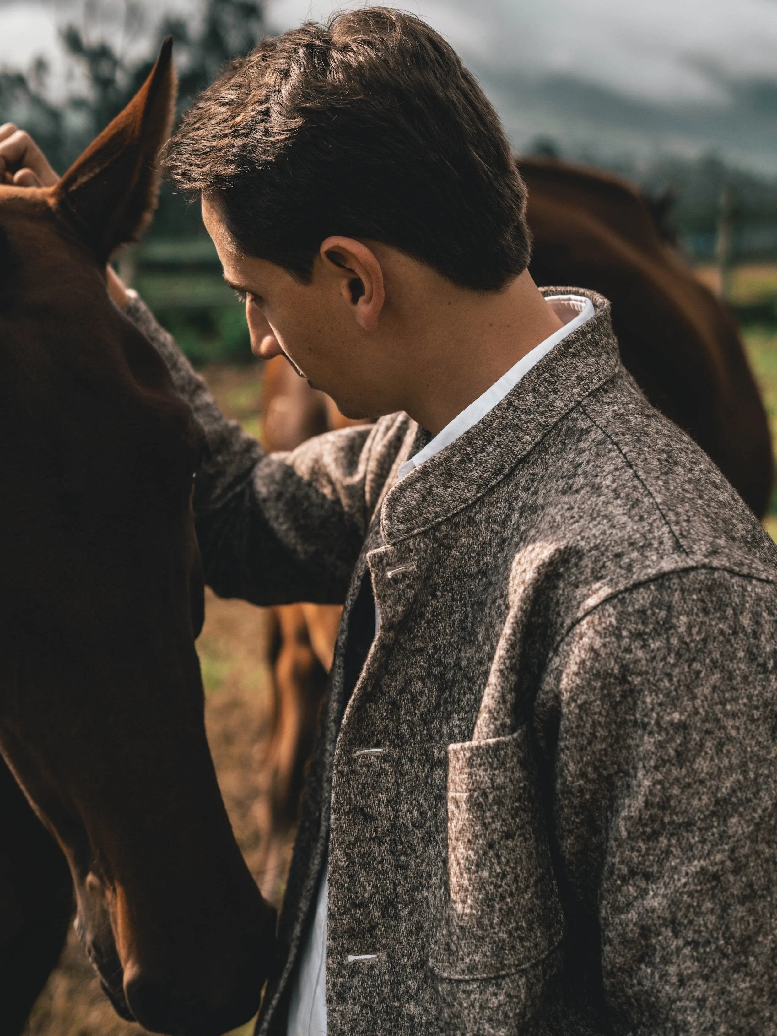 Tambo Wool Jacket in Dark Wool