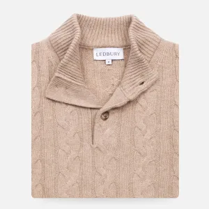 The Sable Jeffers Aran Mock Neck Sweater