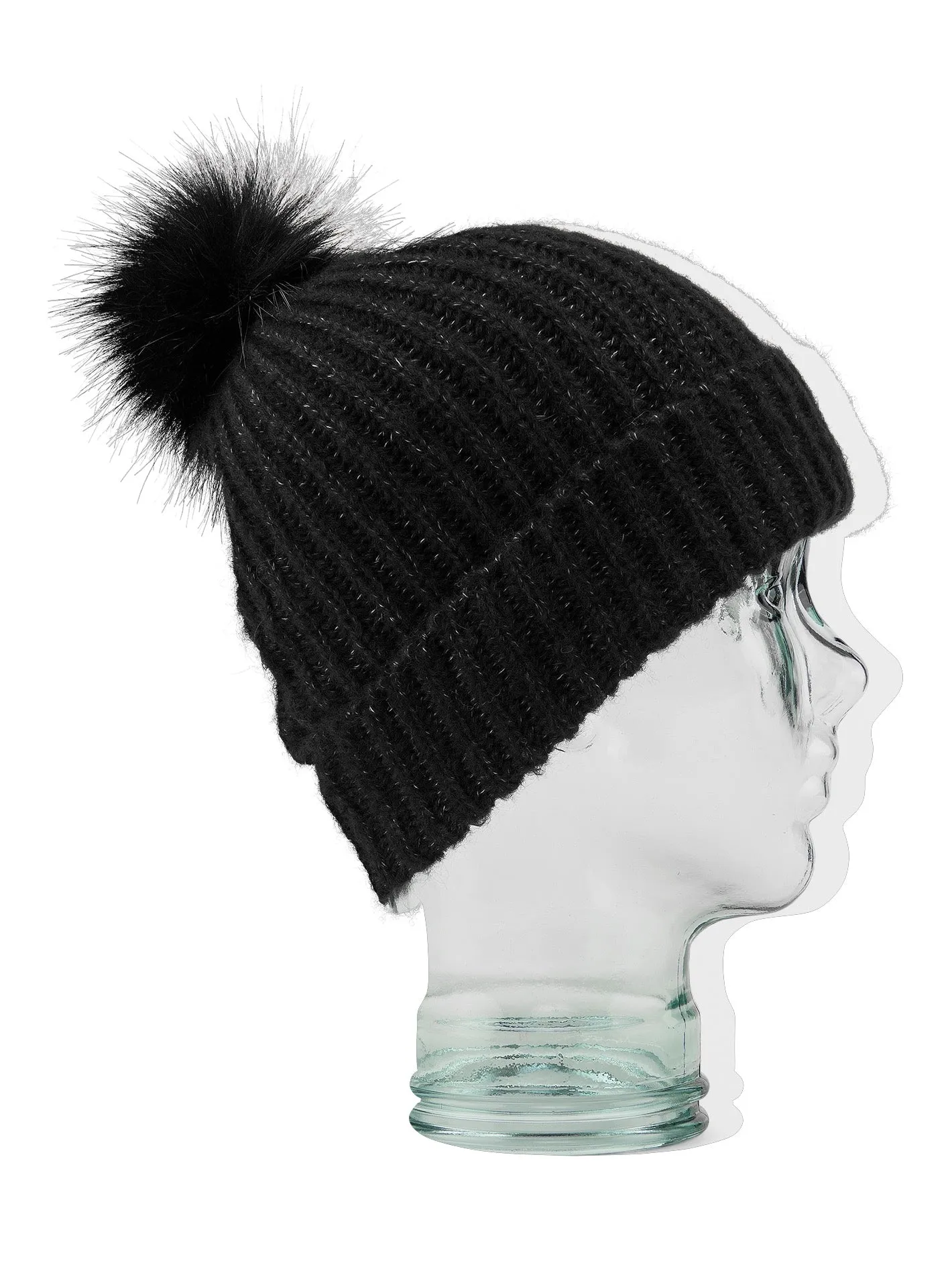 V.Co Lyra Bobble Beanie - BLACK