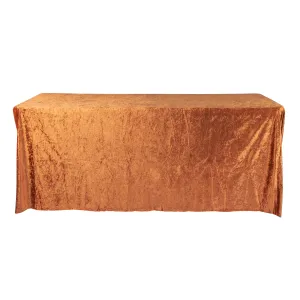 Velvet 90"x156" Rectangular Tablecloth - Terracotta