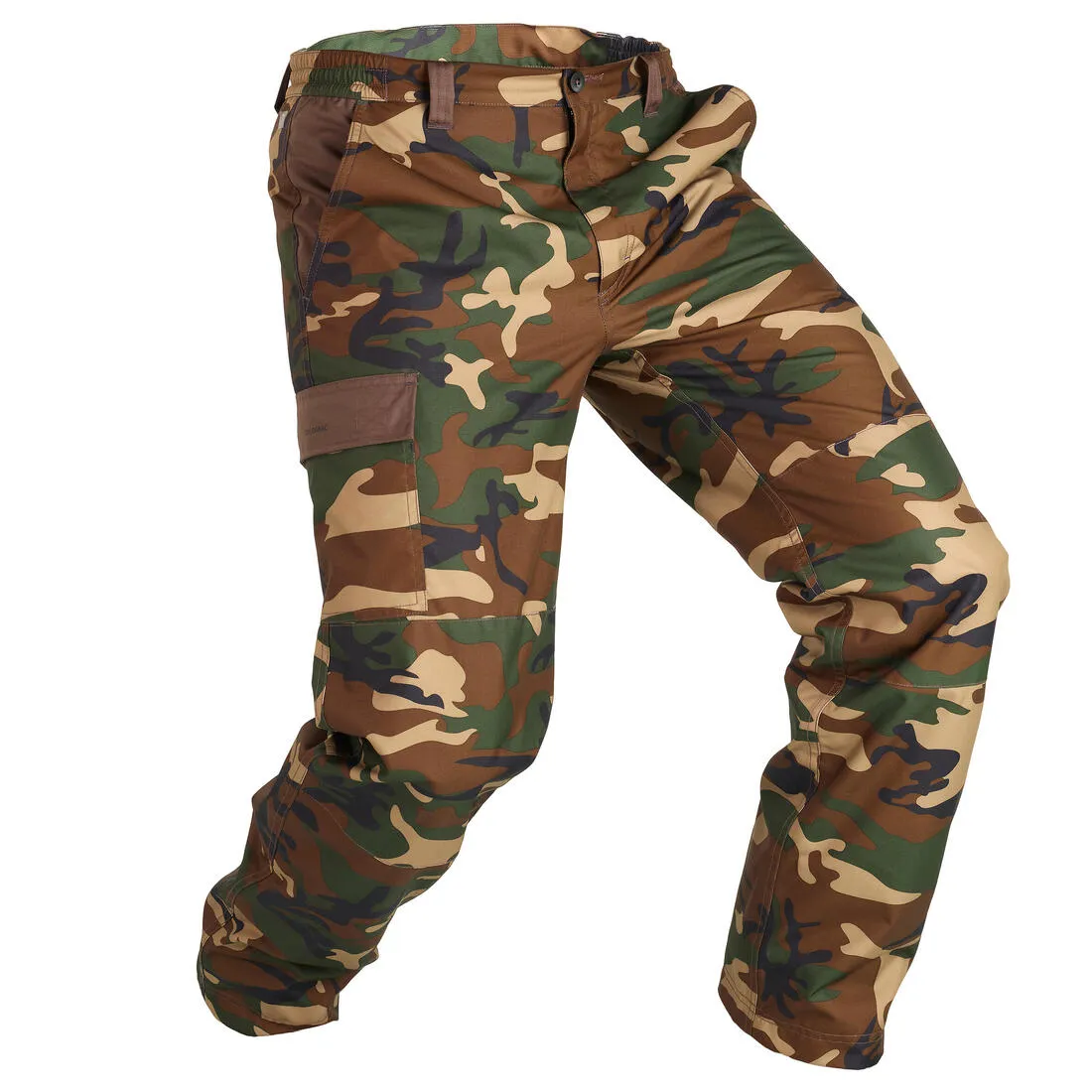 WARM WATERPROOF HUNTING TROUSERS 100 - CAMO