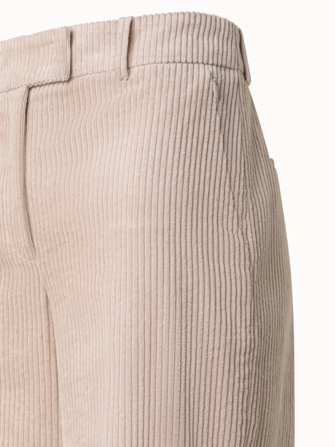 Wide Corduroy Pants in Cotton Cashmere