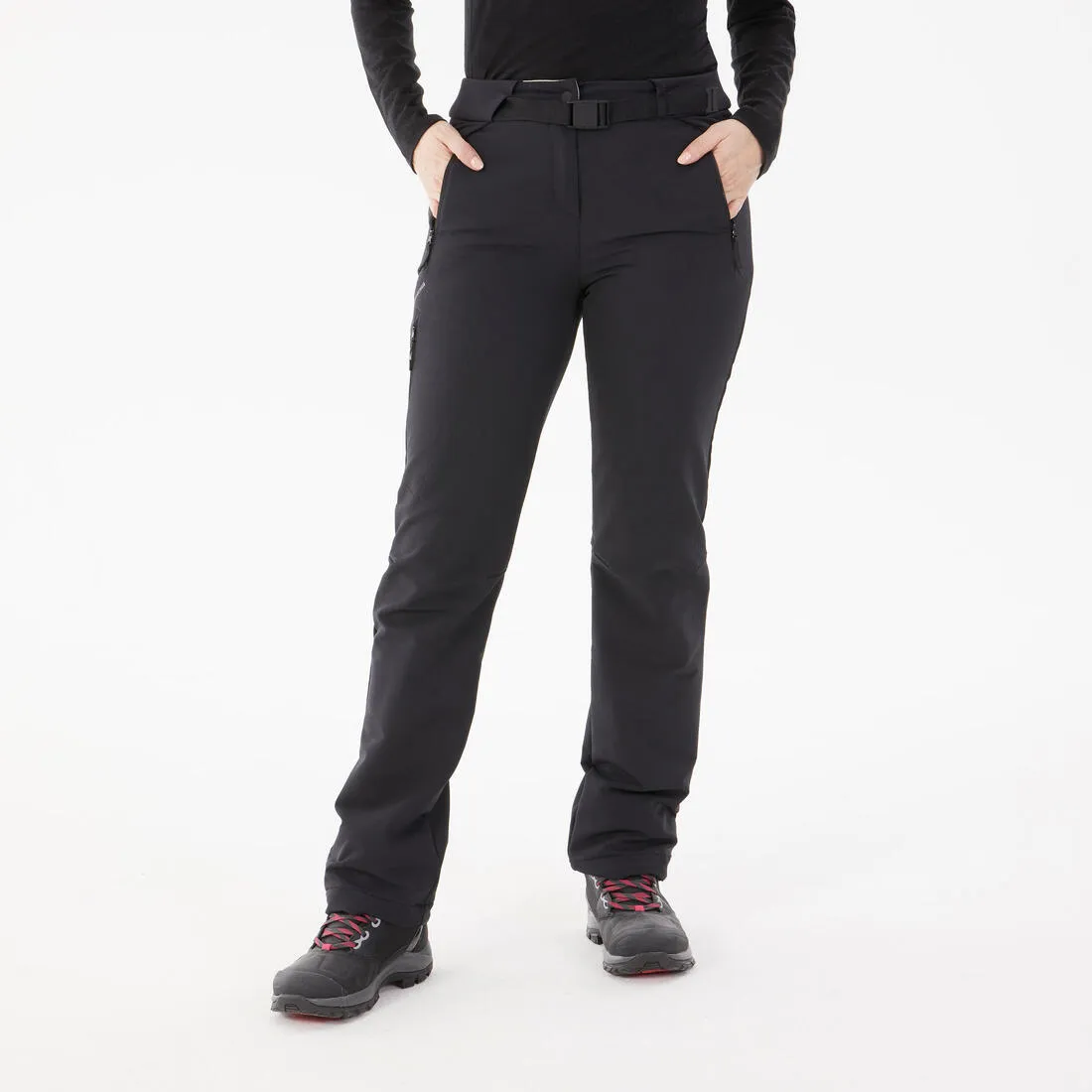 Women's Snow Hiking Stretch Trousers Water-repellent - SH500 X-Warm