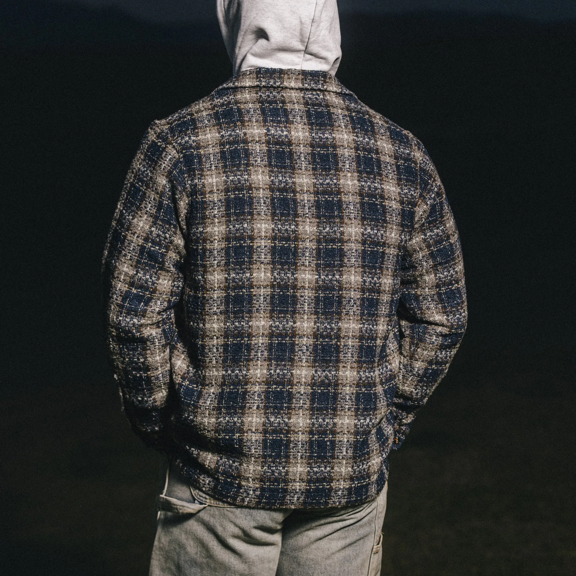 Wool Flannel Shirt - Dark Plaid