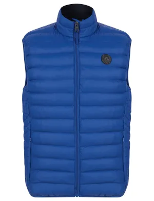 Yuley Quilted Puffer Gilet with Fleece Lined Collar in Sodalite Blue - Tokyo Laundry